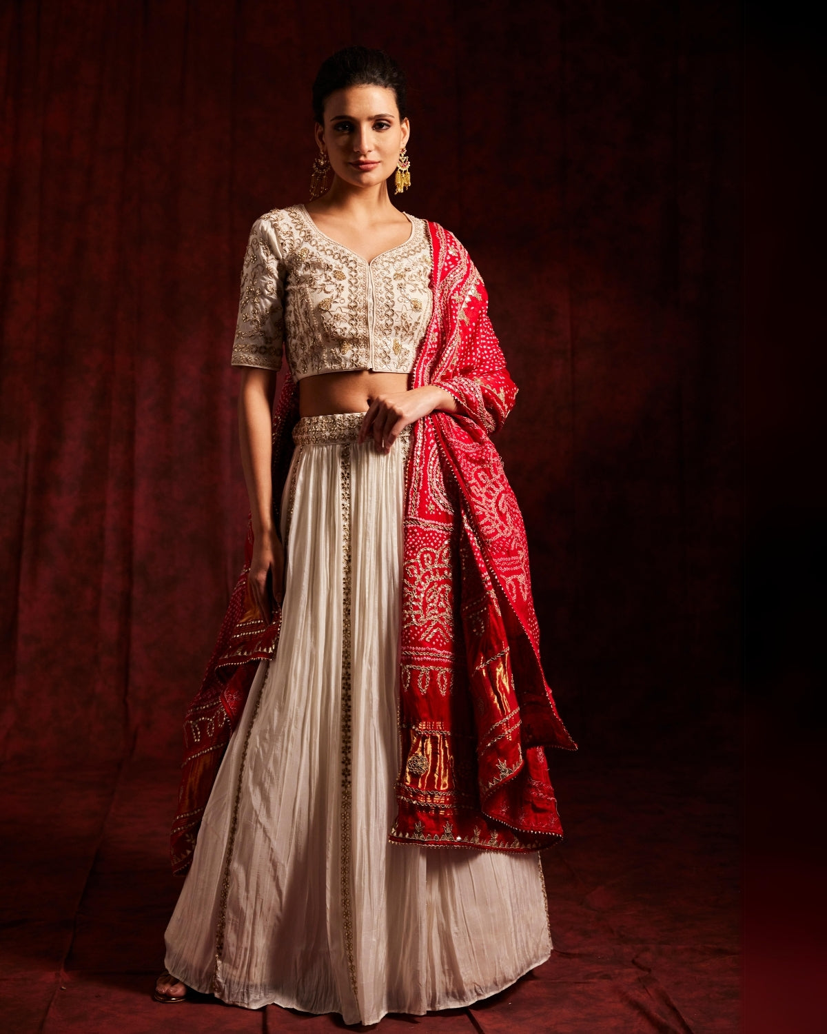 Beautiful Bandhani Lehenga Set