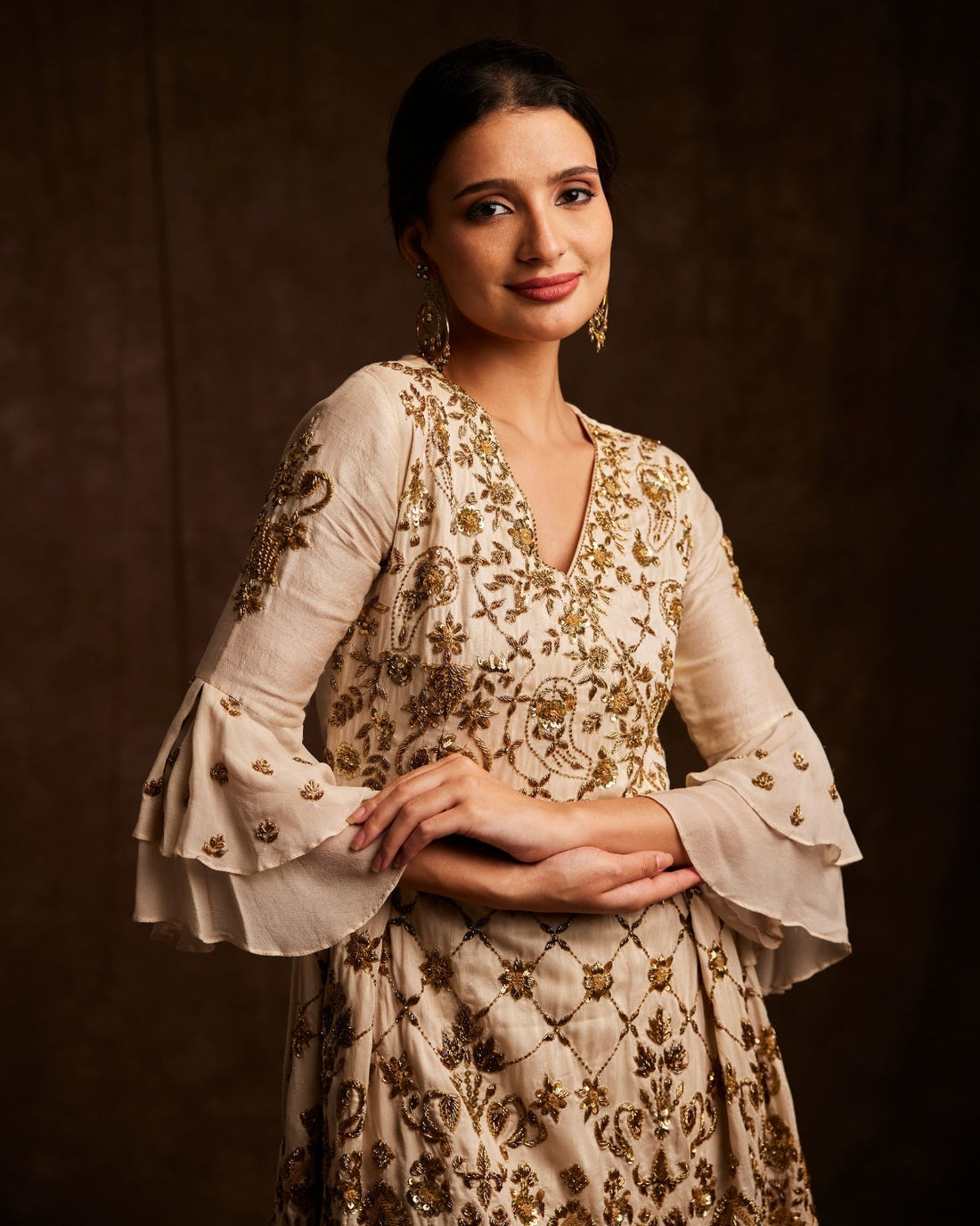 Peplum Sharara Suit