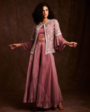 Mauve Bridal Trousseau Set