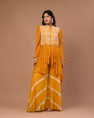 Georgette Thread Embroidered Co-Ord (Set of 2)